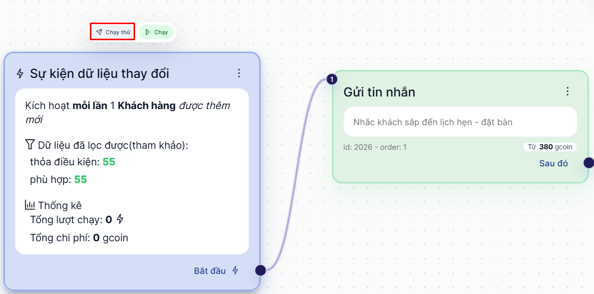 Danh sách tài khoản Tester