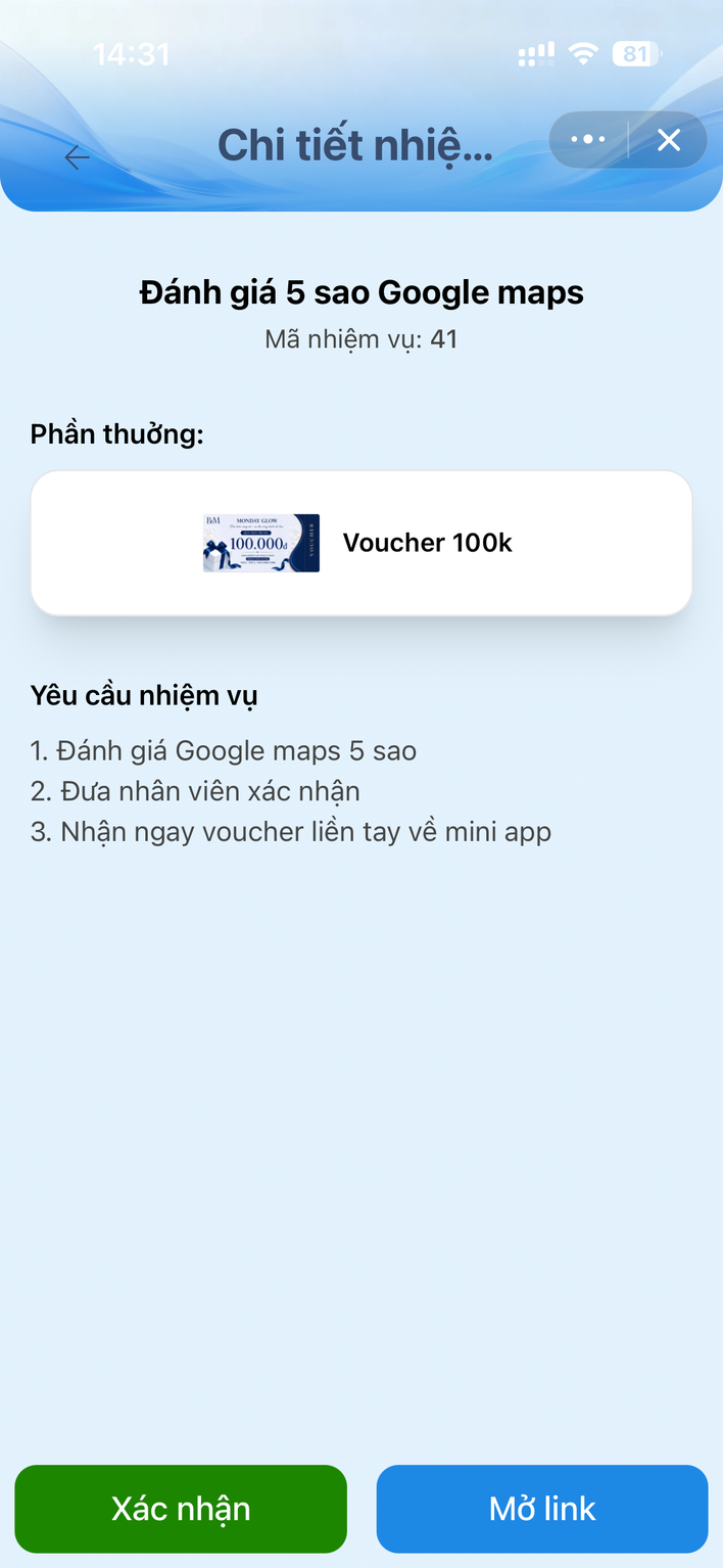 Chi tiết nhiệm vụ