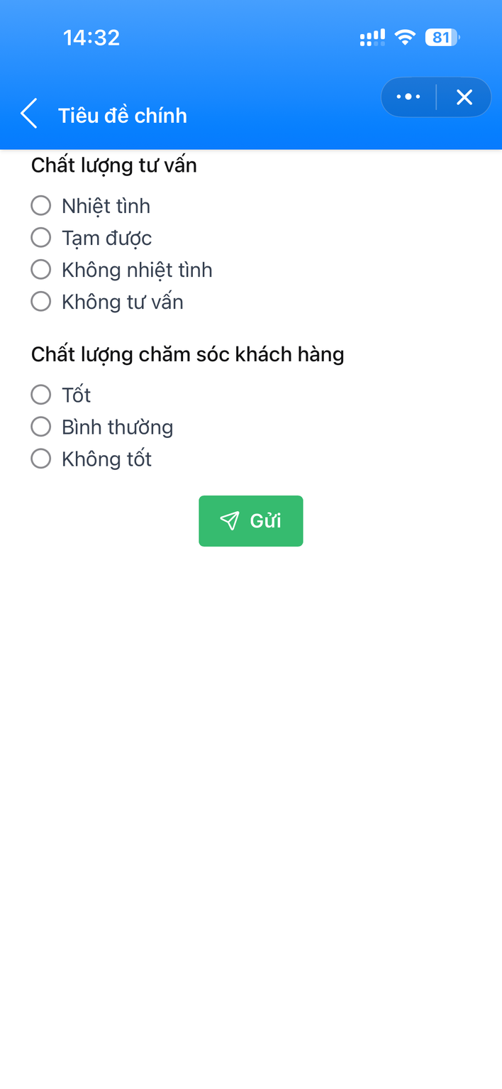 Nhiệm vụ dynamic form